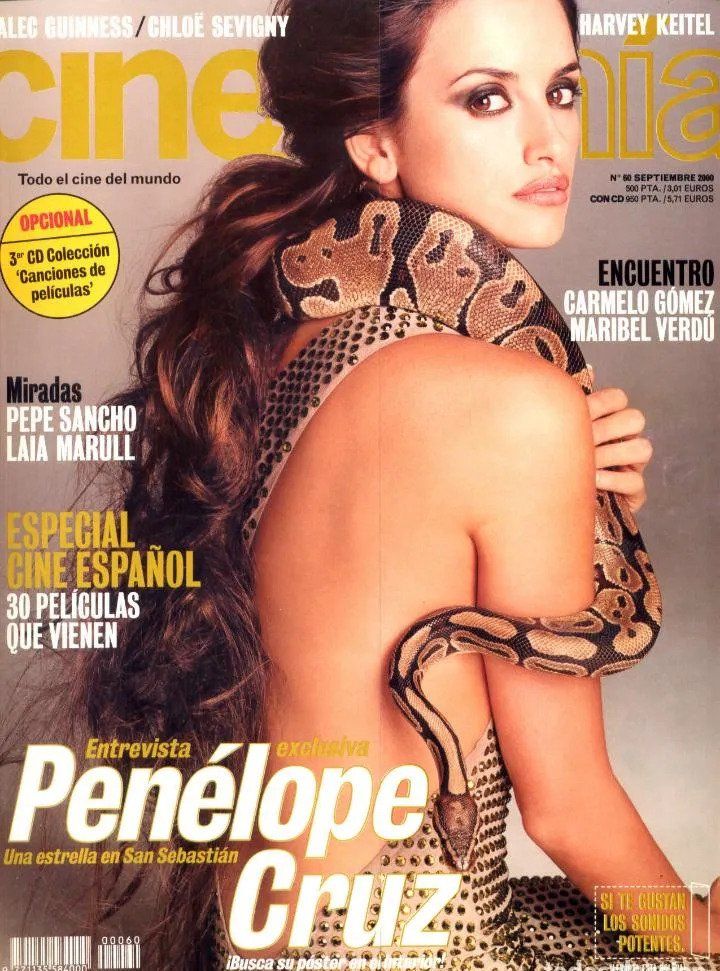 CINEMANIA magazine side cover Issue 60 September 2000