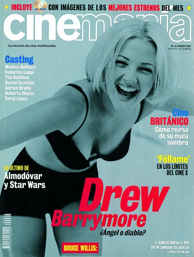 CINEMANIA magazine side cover Issue 64 January 2001