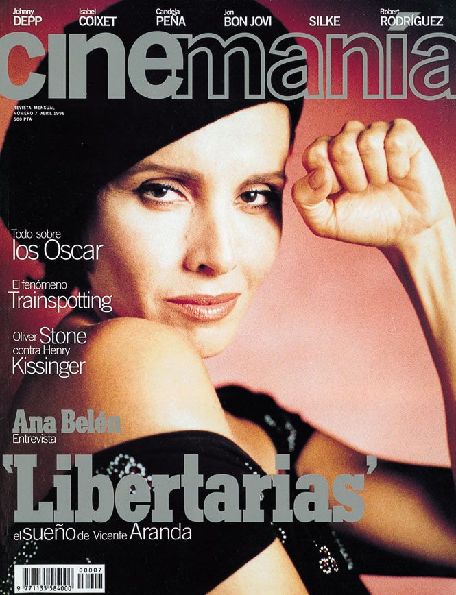 CINEMANIA magazine side cover Issue 7 April 1996