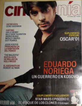 CINEMANIA magazine side cover Issue 79 April 2002