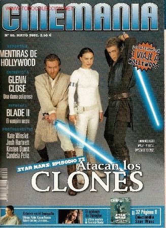 CINEMANIA magazine side cover Issue 80 May 2002