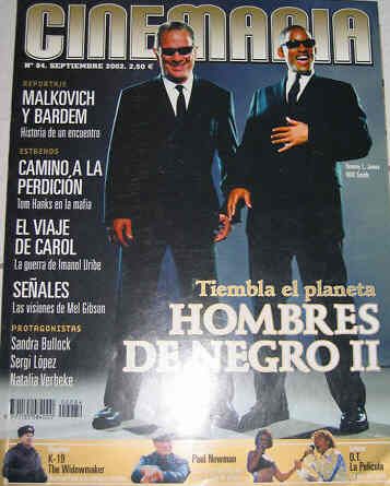 CINEMANIA magazine side cover Issue 84 September 2002