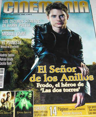 CINEMANIA magazine side cover Issue 87 December 2002