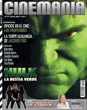 CINEMANIA magazine side cover Issue 94 July 2003