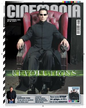 CINEMANIA magazine side cover Issue 98 November 2003