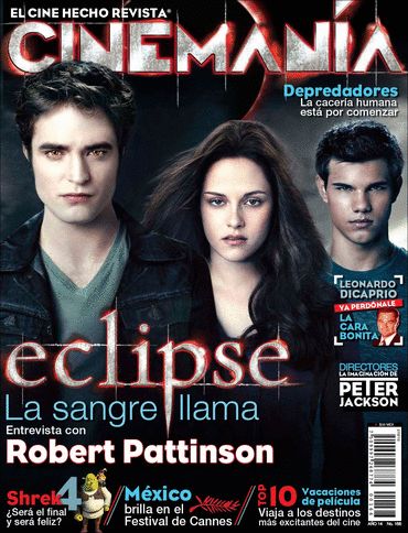 CINEMANIA (Mx) magazine side cover Issue 166 July 2010