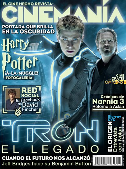 CINEMANIA (Mx) magazine side cover Issue 171 December 2010