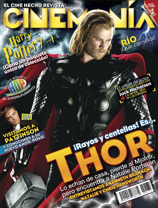 CINEMANIA (Mx) magazine side cover Issue 175 April 2011