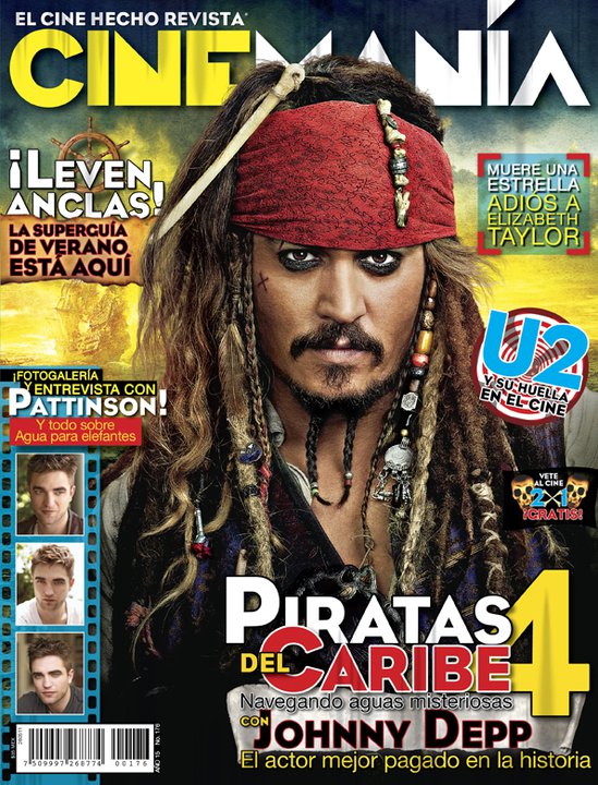 CINEMANIA (Mx) magazine side cover Issue 176 May 2011