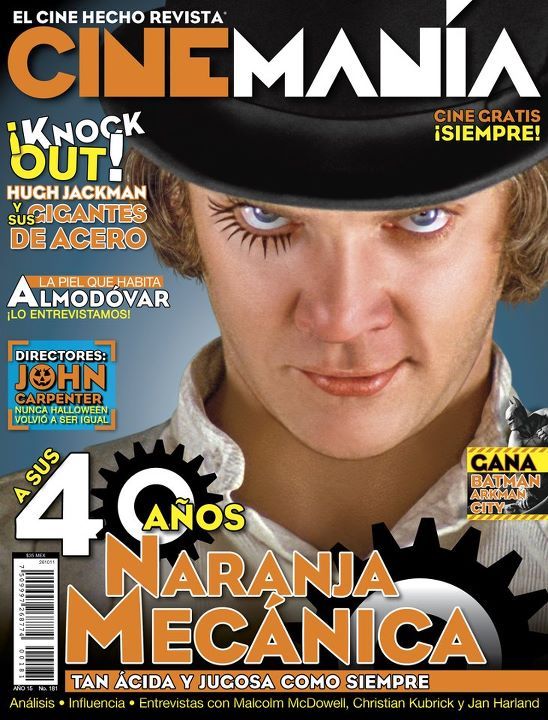 CINEMANIA (Mx) magazine side cover Issue 181 October 2011