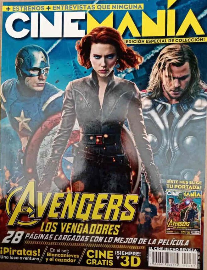 CINEMANIA (Mx) magazine side cover Issue 187 April 2012