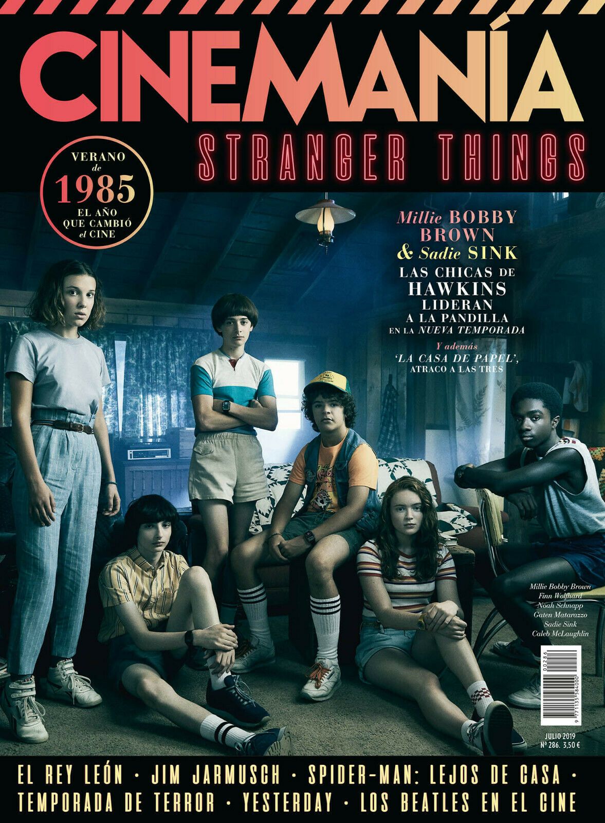 CINEMANIA magazine side cover Issue 286  July 2019