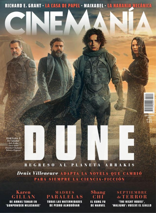 CINEMANIA magazine side cover Issue 312  September 2021