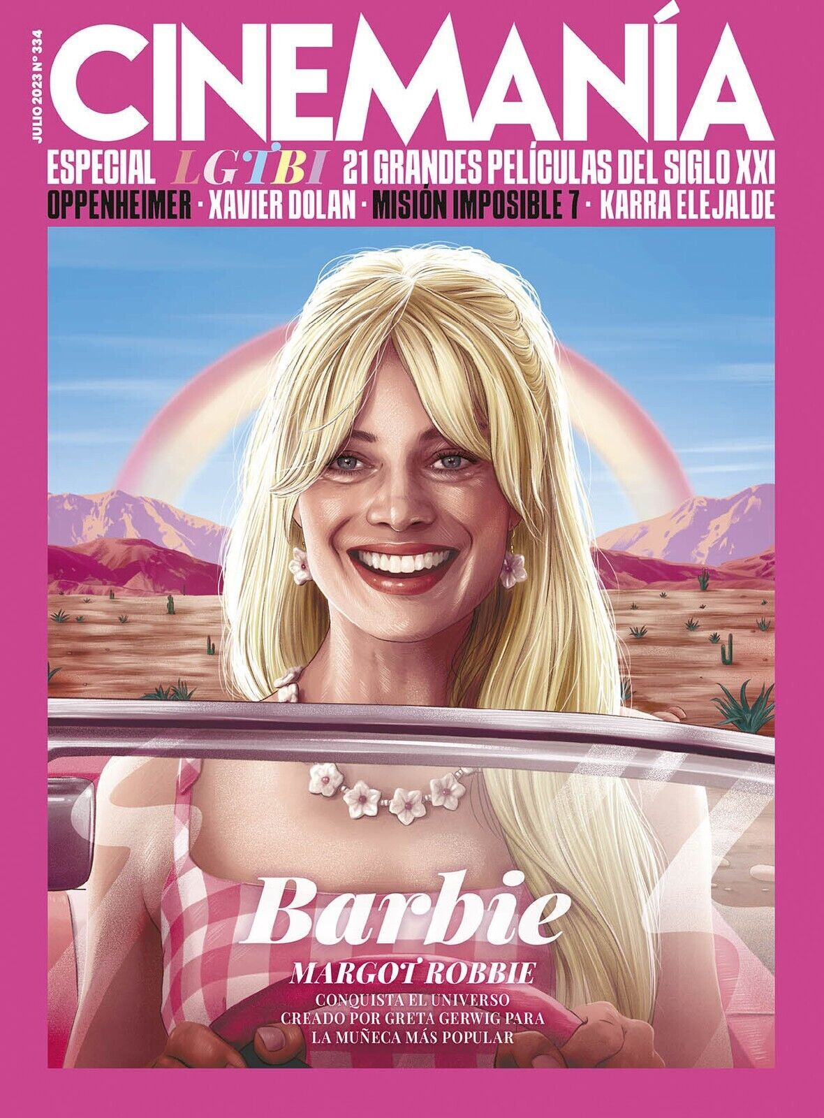 CINEMANIA magazine side cover Issue 334  July 2023