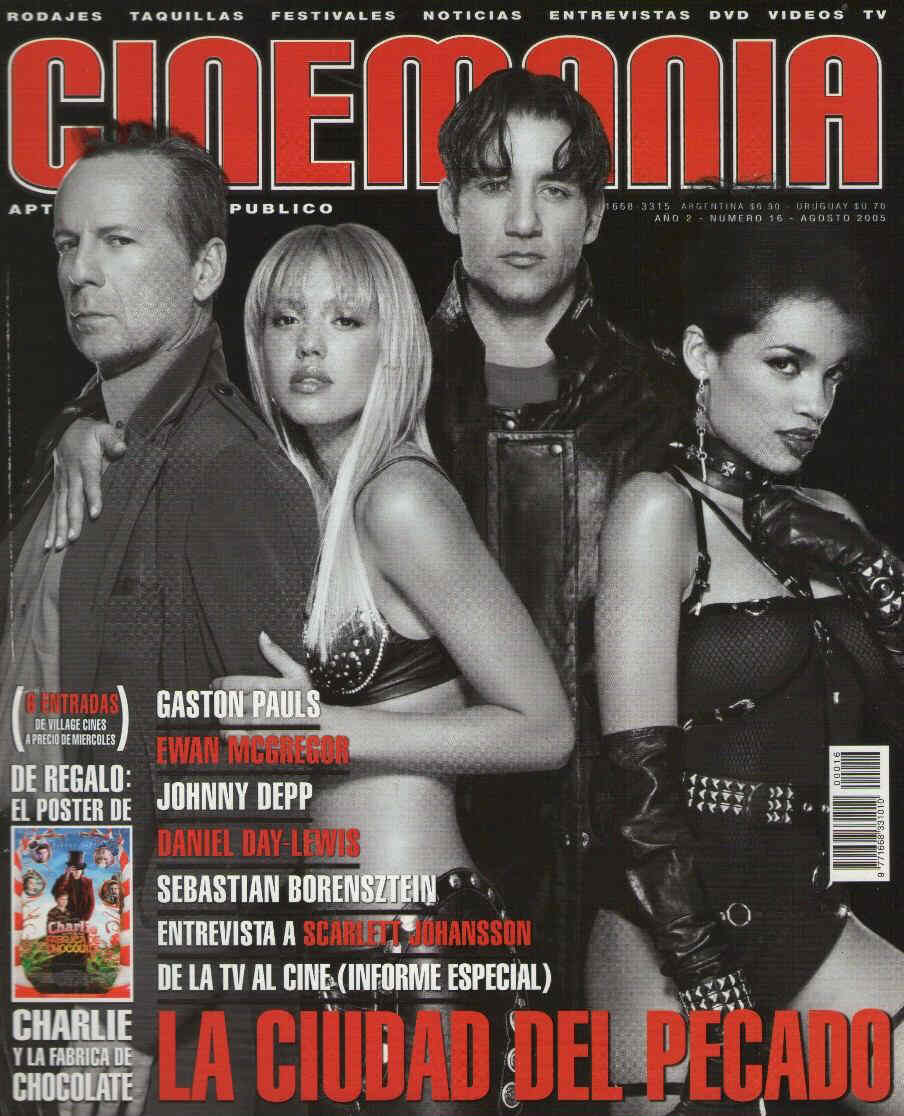 CINEMANIA (Ar) magazine side cover Issue 16 August 2005