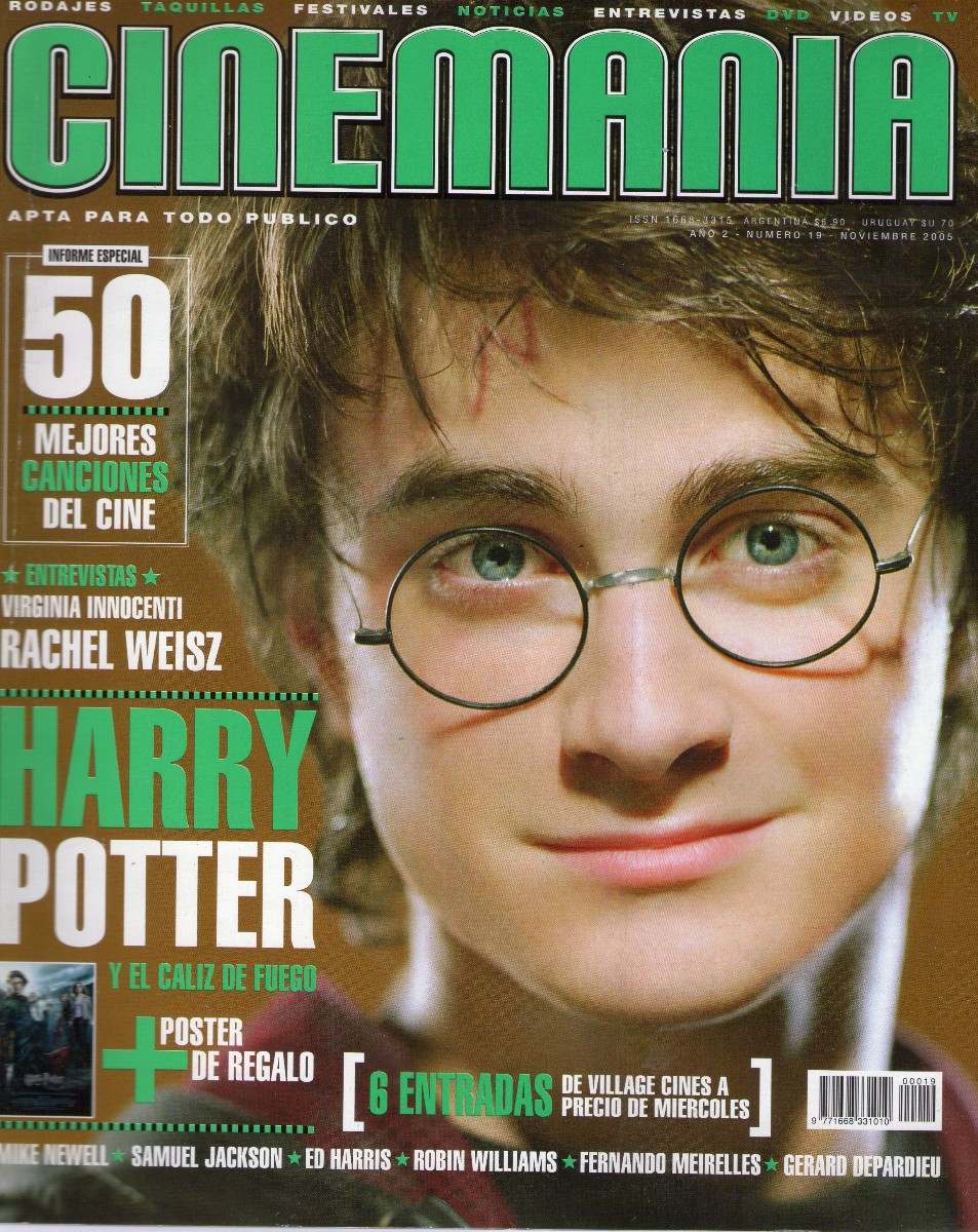 CINEMANIA (Ar) magazine side cover Issue 19 November 2005