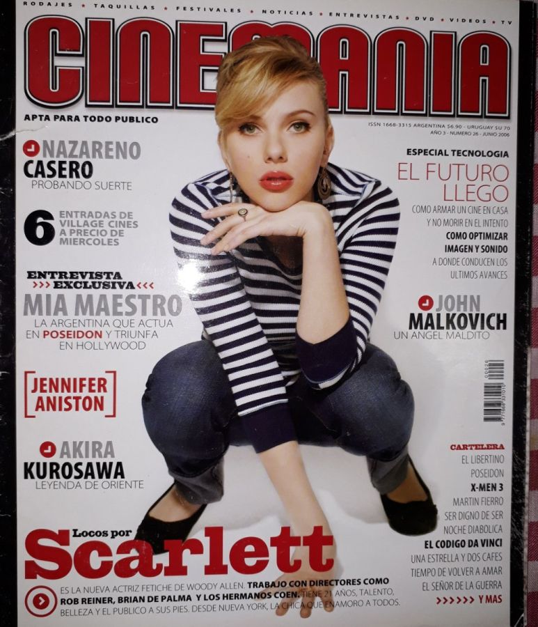 CINEMANIA (Ar) magazine side cover Issue 26 June 2006