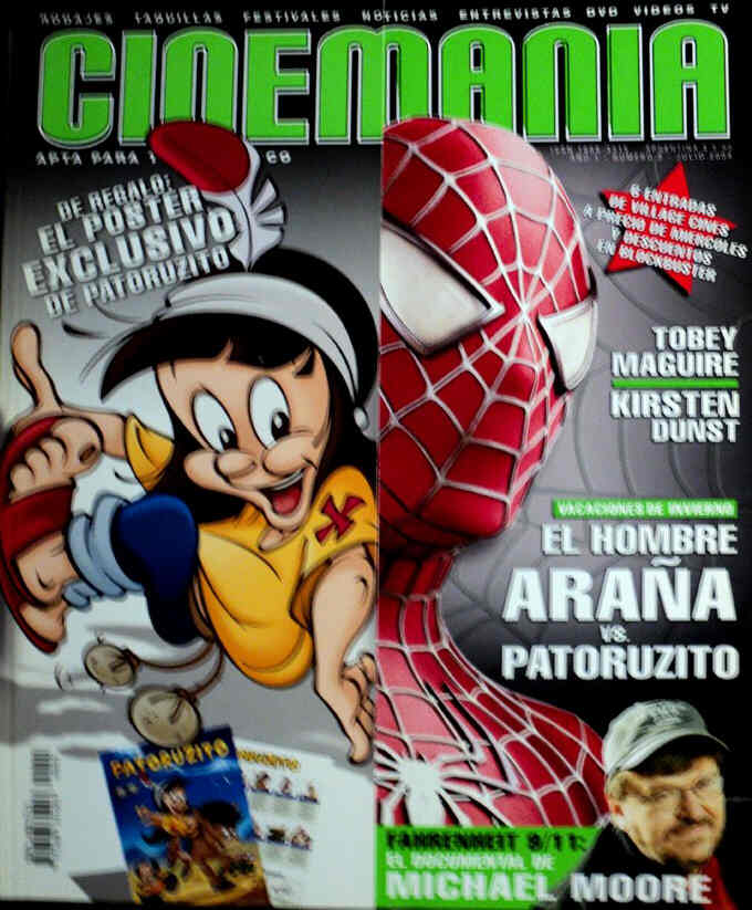 CINEMANIA (Ar) magazine side cover Issue 3 July 2004