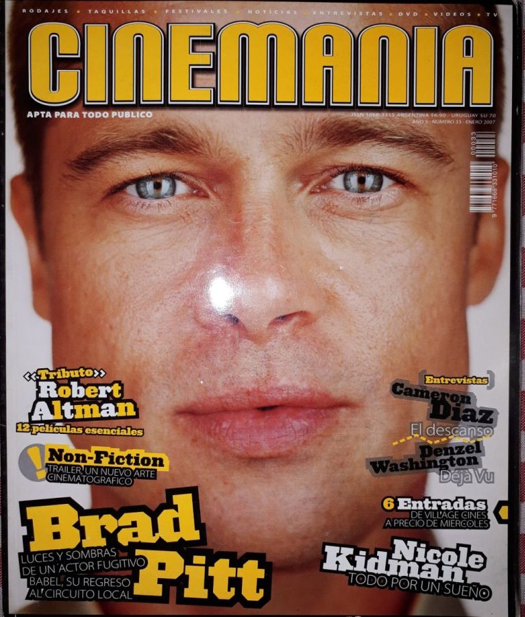 CINEMANIA (Ar) magazine side cover Issue 33 January 2007