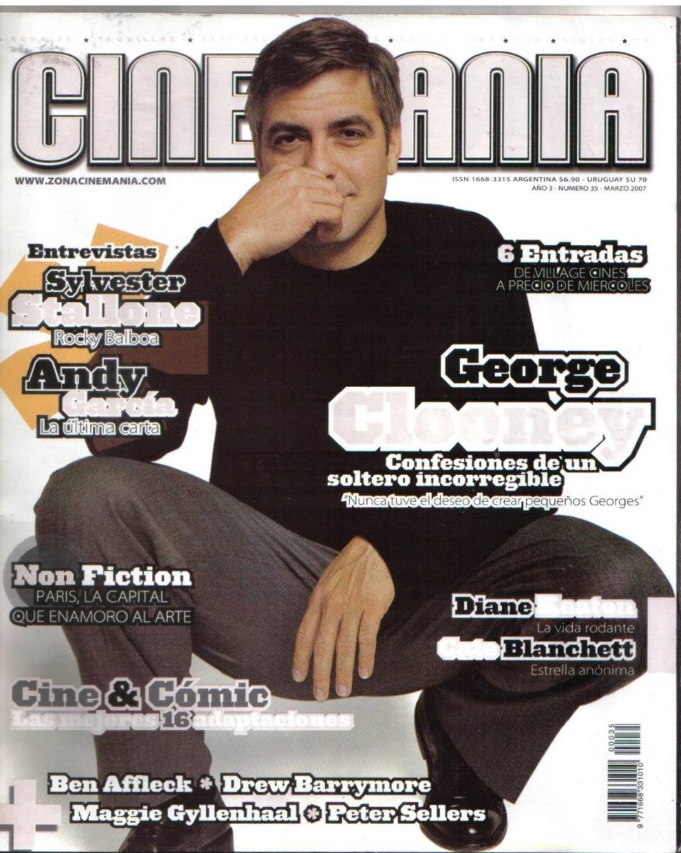 CINEMANIA (Ar) magazine side cover Issue 35 March 2007