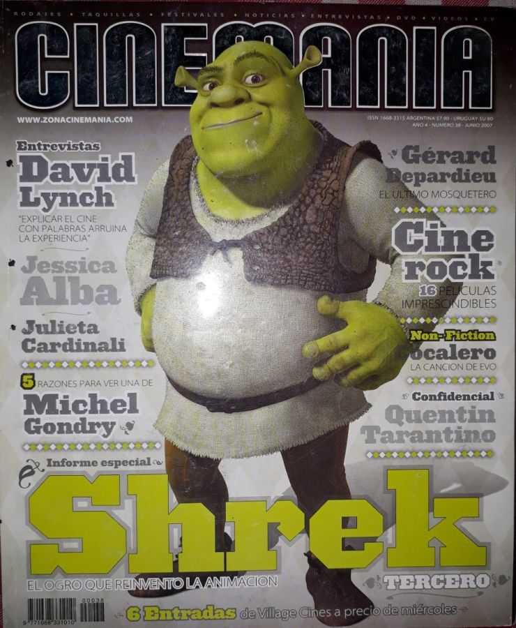 CINEMANIA (Ar) magazine side cover Issue 38 June 2007