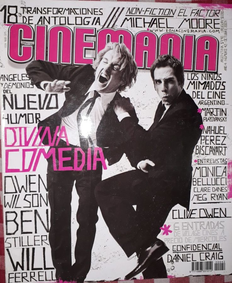 CINEMANIA (Ar) magazine side cover Issue 42 October 2007