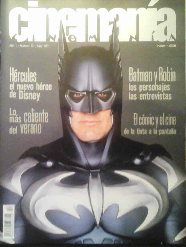CINEMANIA (Mx) magazine side cover Issue 10 July 1997