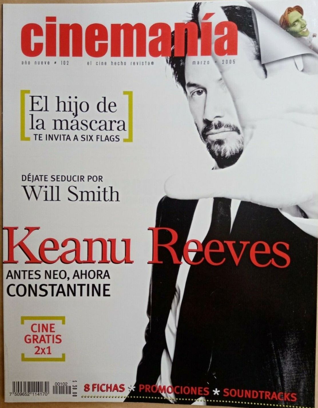 CINEMANIA (Mx) magazine side cover Issue 102 March 2005