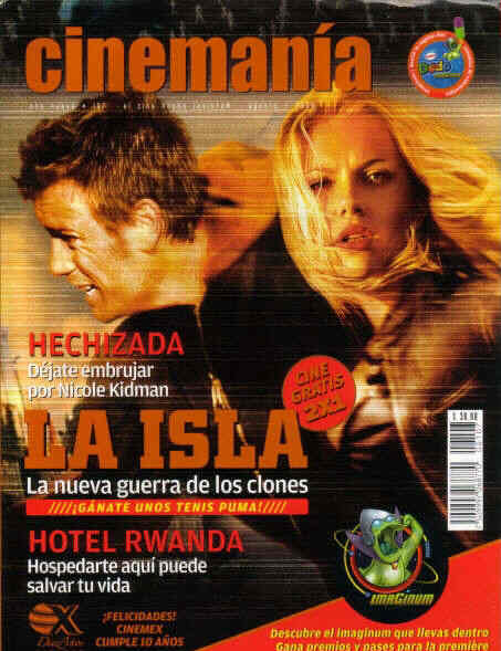 CINEMANIA (Mx) magazine side cover Issue 105 June 2005