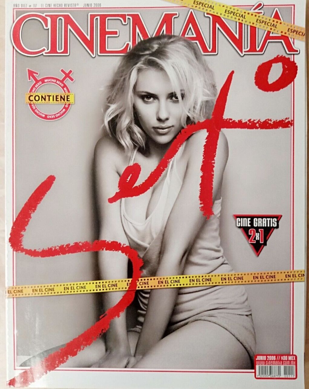 CINEMANIA (Mx) magazine side cover Issue 117 June 2006