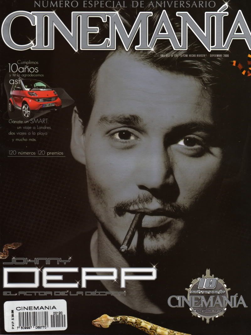 CINEMANIA (Mx) magazine side cover Issue 120 September 2006