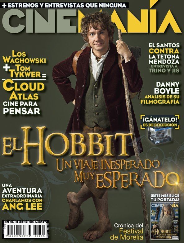 CINEMANIA (Mx) magazine side cover Issue 195 December 2012