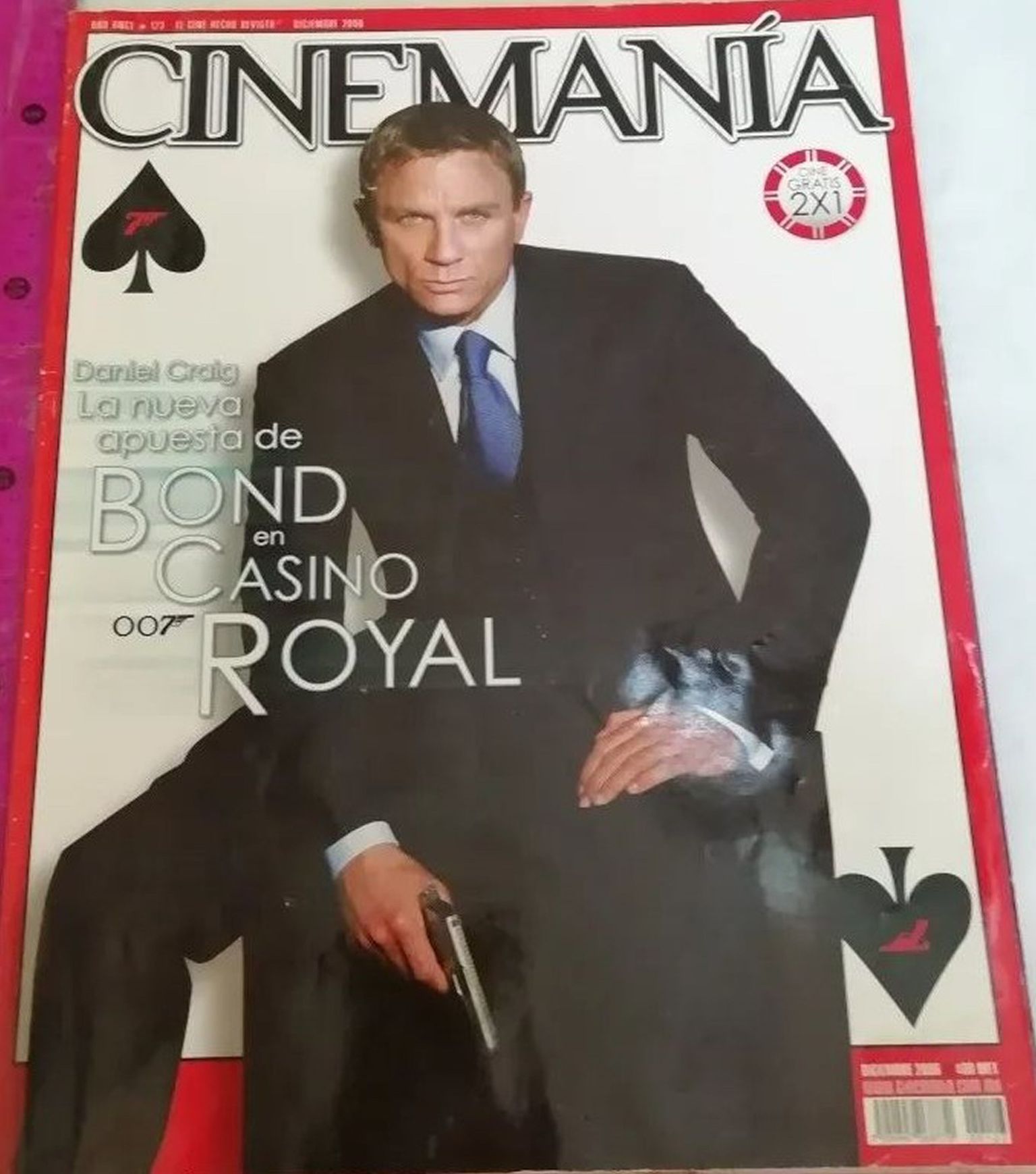 CINEMANIA (Mx) magazine side cover Issue 123 December 2006
