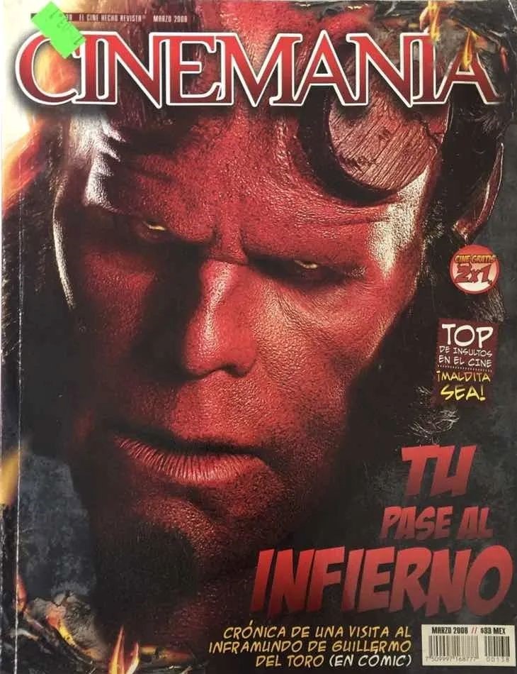 CINEMANIA (Mx) magazine side cover Issue 138 March 2008