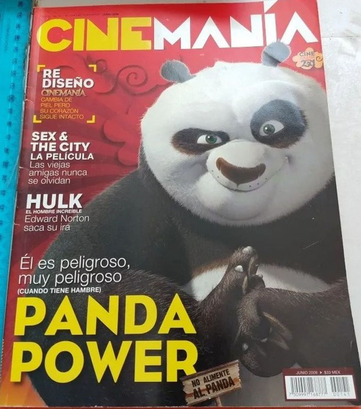 CINEMANIA (Mx) magazine side cover Issue 141 June 2008