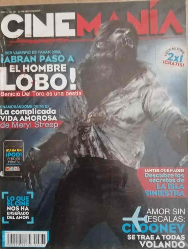 CINEMANIA (Mx) magazine side cover Issue 161 February 2010