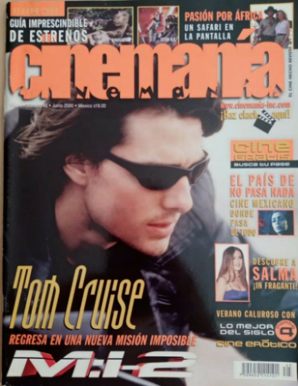 CINEMANIA (Mx) magazine side cover Issue 45 June 2000