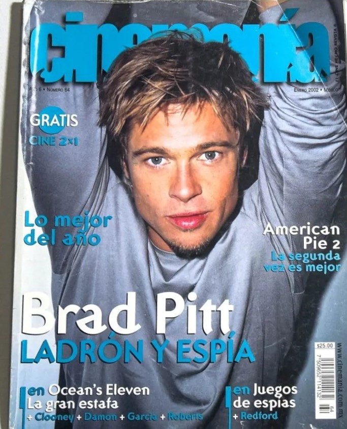 CINEMANIA (Mx) magazine side cover Issue 64 January 2002