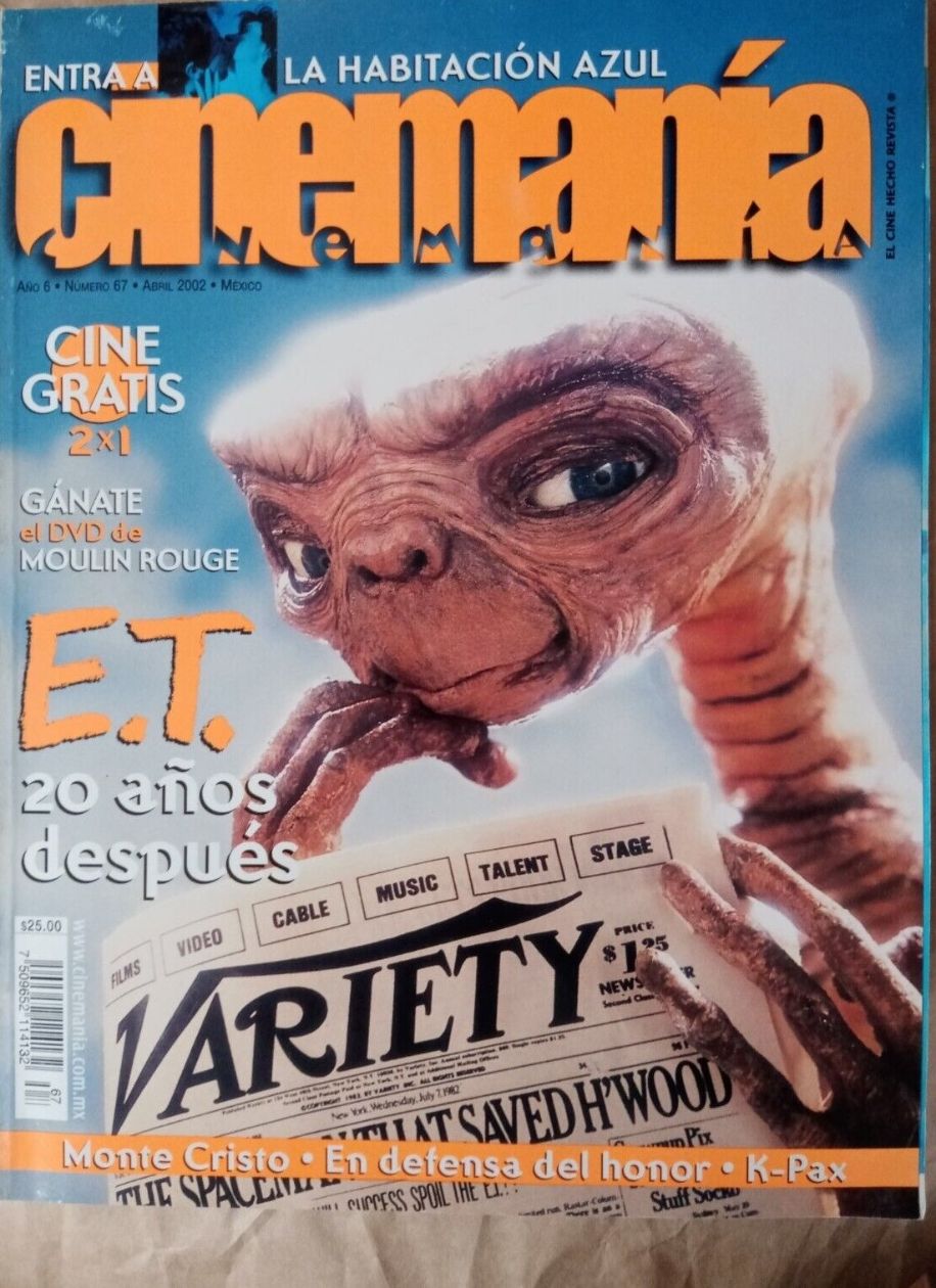 CINEMANIA (Mx) magazine side cover Issue 67 April 2002