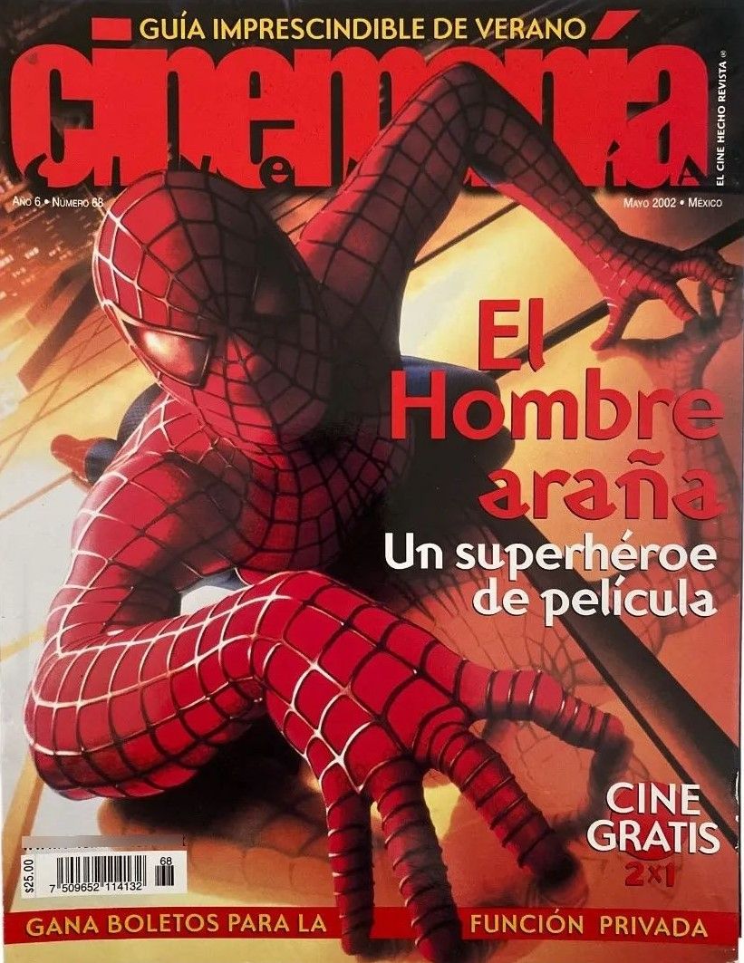 CINEMANIA (Mx) magazine side cover Issue 68 May 2002