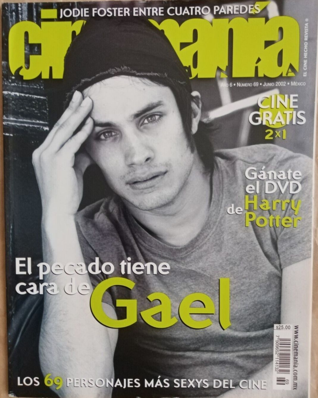 CINEMANIA (Mx) magazine side cover Issue 69 June 2002