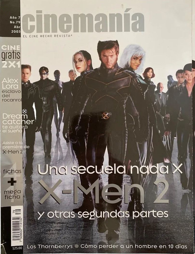 CINEMANIA (Mx) magazine side cover Issue 79 April 2003