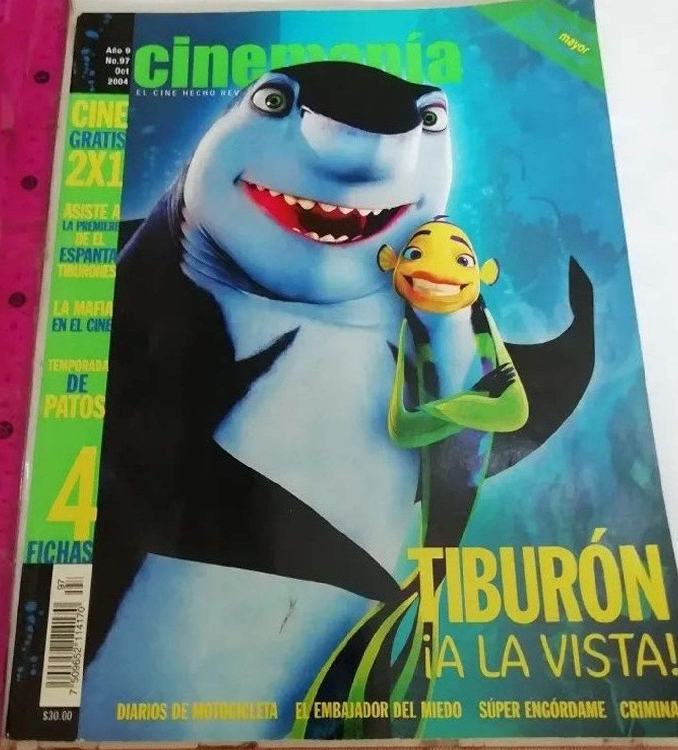 CINEMANIA (Mx) magazine side cover Issue 97 October 2004