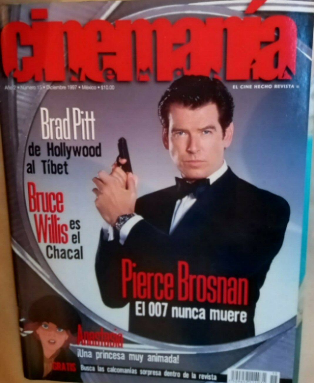 CINEMANIA (Mx) magazine side cover Issue 15  December 1997