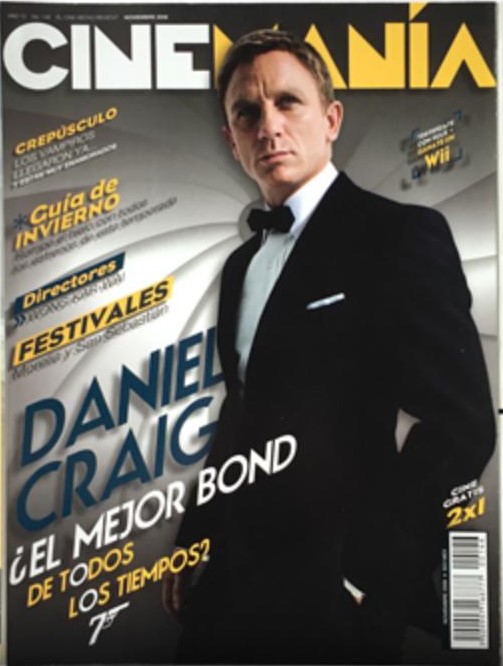 CINEMANIA (Mx) magazine side cover Issue 146  November 2008