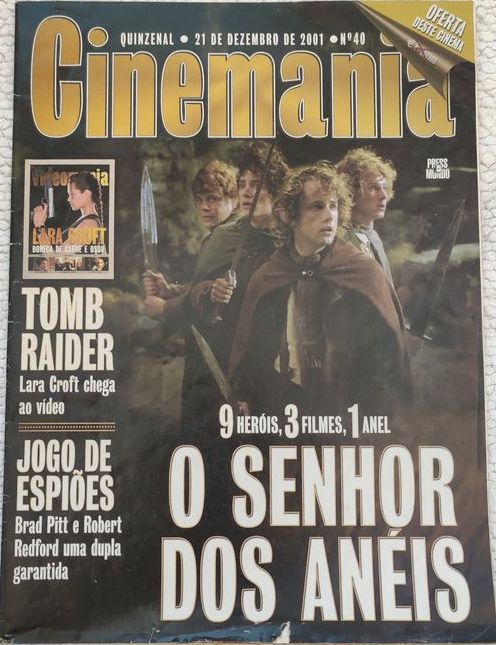 CINEMANIA (Pt) magazine side cover Issue 40 21 December 2001
