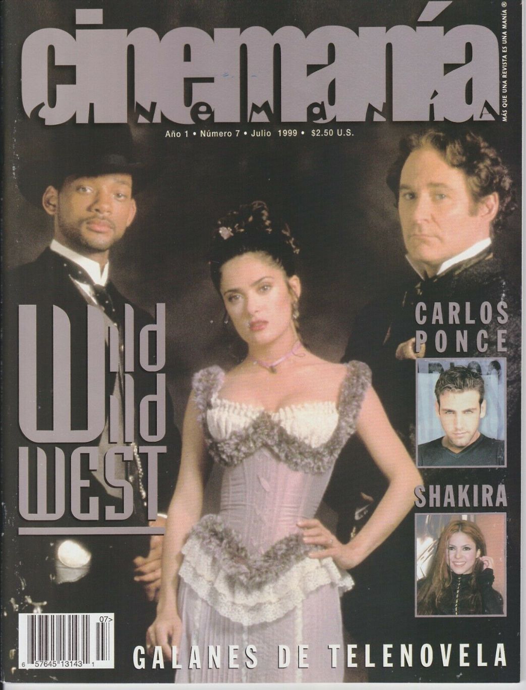 CINEMANIA USA magazine side cover  Vol 1 No  7  July 1999