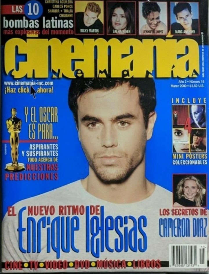 CINEMANIA USA magazine side cover  Vol 2 No  15  May 2000