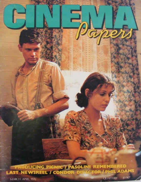 CINEMA PAPERS magazine side cover Issue 8 March/April/May 1976