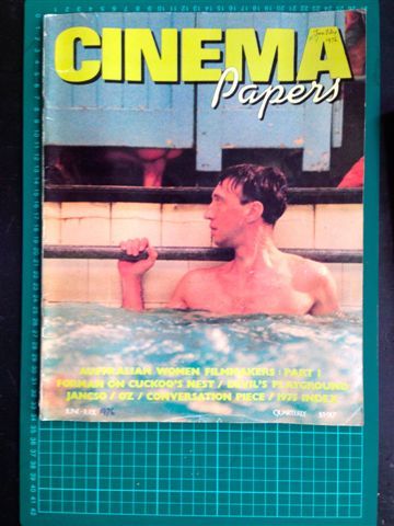 CINEMA PAPERS magazine side cover Issue 9 June/July/August 1976